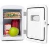 imageNostalgia RF6RRAQ Retro 6Can Personal Cooling and Heating Mini Refrigerator with Carry Handle for Home Office Car Boat or Dorm RoomIncludes ACDC Power Cords1 cubic feet AquaWhite