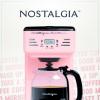imageNostalgia Retro 12Cup Programmable Coffee Maker With LED Display Automatic ShutOff ampamp Keep Warm PauseAndServe Function PinkCoffee Maker Pink