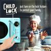 imageNostalgia Retro Compact Countertop Microwave Oven  07 Cu Ft  700Watts with LED Digital Display  Child Lock  Easy Clean Interior  OrangeAqua