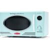 imageNostalgia Retro Compact Countertop Microwave Oven  07 Cu Ft  700Watts with LED Digital Display  Child Lock  Easy Clean Interior  OrangeAqua