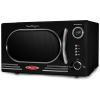 imageNostalgia Retro Compact Countertop Microwave Oven  07 Cu Ft  700Watts with LED Digital Display  Child Lock  Easy Clean Interior  OrangeBlack