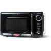 imageNostalgia Retro Compact Countertop Microwave Oven  07 Cu Ft  700Watts with LED Digital Display  Child Lock  Easy Clean Interior  OrangeBlack