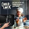 imageNostalgia Retro Compact Countertop Microwave Oven  07 Cu Ft  700Watts with LED Digital Display  Child Lock  Easy Clean Interior  OrangeBlack