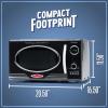 imageNostalgia Retro Compact Countertop Microwave Oven  07 Cu Ft  700Watts with LED Digital Display  Child Lock  Easy Clean Interior  OrangeBlack