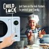 imageNostalgia Retro Compact Countertop Microwave Oven  07 Cu Ft  700Watts with LED Digital Display  Child Lock  Easy Clean Interior  OrangeBlue
