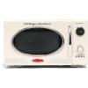 imageNostalgia Retro Compact Countertop Microwave Oven  07 Cu Ft  700Watts with LED Digital Display  Child Lock  Easy Clean Interior  OrangeIvory