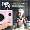 imageNostalgia Retro Compact Countertop Microwave Oven  07 Cu Ft  700Watts with LED Digital Display  Child Lock  Easy Clean Interior  OrangePink