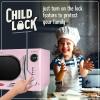 imageNostalgia Retro Compact Countertop Microwave Oven  07 Cu Ft  700Watts with LED Digital Display  Child Lock  Easy Clean Interior  OrangePink