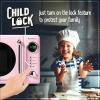 imageNostalgia Retro Compact Countertop Microwave Oven  07 Cu Ft  700Watts with LED Digital Display  Child Lock  Easy Clean Interior  OrangePink