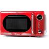 imageNostalgia Retro Compact Countertop Microwave Oven  07 Cu Ft  700Watts with LED Digital Display  Child Lock  Easy Clean Interior  OrangeRed
