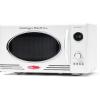 imageNostalgia Retro Compact Countertop Microwave Oven  07 Cu Ft  700Watts with LED Digital Display  Child Lock  Easy Clean Interior  OrangeWhite