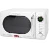 imageNostalgia Retro Compact Countertop Microwave Oven  07 Cu Ft  700Watts with LED Digital Display  Child Lock  Easy Clean Interior  OrangeWhite