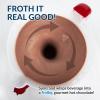 imageNostalgia Retro Frother and Hot Chocolate Maker and Dispenser 32 Oz for Coffees Lattes Cappuccinos RedRed