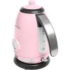 imageNostalgia Retro Stainless Steel Electric Tea And Water Kettle 17 Liters AutoShut Off ampamp BoilDry Protection Water Level Indicator Window AquaPink