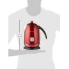 imageNostalgia Retro Stainless Steel Electric Tea And Water Kettle 17 Liters AutoShut Off ampamp BoilDry Protection Water Level Indicator Window AquaRed Original
