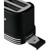 imageNostalgia Retro Wide 2Slice Toaster Vintage Design With Crumb Tray Cord Storage ampamp 5 Toasting Levels RedToaster Black