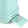imageNostalgia Retro Wide 2Slice Toaster Vintage Design With Crumb Tray Cord Storage ampamp 5 Toasting Levels RedTurquoise
