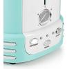 imageNostalgia Retro Wide 2Slice Toaster Vintage Design With Crumb Tray Cord Storage ampamp 5 Toasting Levels RedTurquoise