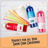 imageNostalgia Snow Cone Shaved Ice Machine  Retro TableTop Slushie Machine Makes 20 Icy Treats  Includes 2 Reusable Plastic Cups ampamp Ice Scoop  AquaRed