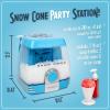 imageNostalgia Snow Cone Shaved Ice Machine  Retro TableTop Slushie Machine Makes 30 Icy Treats  Includes 2 Pump Syrup Bottles 2 Reusable Plastic Cups ampamp Ice Scoop  BlueBlue