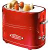 imageNostalgia 2 Slot Hot Dog and Bun Toaster with Mini Tongs Retro Toaster Cooker that Works Chicken Turkey Veggie Links Sausages Brats Metallic RedMetallic Red