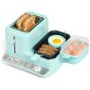 imageNostalgia Classic Retro 3in1 Breakfast Station  Includes Egg and Veggie Steamer NonStick Griddle and Wide 2Slot Toaster  Versatile Breakfast Maker Cooking Station with Toasting Control