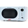 imageNostalgia Retro Compact Countertop Microwave Oven  07 Cu Ft  700Watts with LED Digital Display  Child Lock  Easy Clean Interior  OrangeBlue