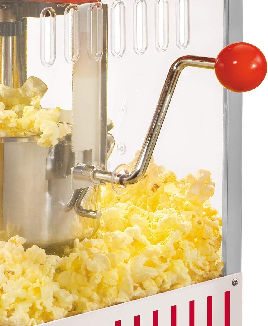imageNostalgia Popcorn Maker Machine  Professional Cart With 25 Oz Kettle Makes Up to 10 Cups  Vintage Popcorn Machine Movie Theater Style  Retro RedRed  White