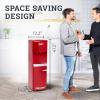 imageIgloo Hot and Cold Water Cooler Dispenser  Holds 3 ampamp 5 Gallon Bottles 2 Temperature Spouts with Dispensing Paddles No Lift Bottom Loading Child Safety Lock  WhiteRed