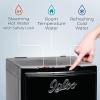 imageIgloo Hot and Cold Water Cooler Dispenser  Holds 3 ampamp 5 Gallon Bottles 2 Temperature Spouts with Dispensing Paddles No Lift Bottom Loading Child Safety Lock  WhiteBlack
