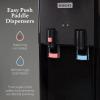 imageIgloo Top Loading Hot and Cold Water Dispenser  Water Cooler for 5 Gallon Bottles and 3 Gallon Bottles  Includes Child Safety Lock  Water Machine Perfect for Home Office ampamp More  BlackStainless