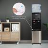 imageIgloo Top Loading Hot and Cold Water Dispenser  Water Cooler for 5 Gallon Bottles and 3 Gallon Bottles  Includes Child Safety Lock  Water Machine Perfect for Home Office ampamp More  BlackStainless