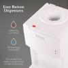 imageIgloo Top Loading Hot and Cold Water Dispenser  Water Cooler for 5 Gallon Bottles and 3 Gallon Bottles  Includes Child Safety Lock  Water Machine Perfect for Home Office ampamp More  BlackWhite