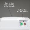 imageIgloo Top Loading Hot and Cold Water Dispenser  Water Cooler for 5 Gallon Bottles and 3 Gallon Bottles  Includes Child Safety Lock  Water Machine Perfect for Home Office ampamp More  BlackWhite