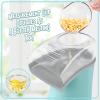 imageNostalgia 16 Cup Hot Air Popcorn Maker  Makes Hot Healthy Popcorn No Oil Needed  Measuring Cap for Kernels Included  Stainless Steel AquaAqua