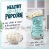 imageNostalgia 16 Cup Hot Air Popcorn Maker  Makes Hot Healthy Popcorn No Oil Needed  Measuring Cap for Kernels Included  Stainless Steel AquaAqua