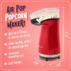 imageNostalgia 16 Cup Hot Air Popcorn Maker  Makes Hot Healthy Popcorn No Oil Needed  Measuring Cap for Kernels Included  Stainless Steel AquaRed