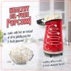 imageNostalgia 16 Cup Hot Air Popcorn Maker  Makes Hot Healthy Popcorn No Oil Needed  Measuring Cap for Kernels Included  Stainless Steel AquaRed
