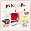 imageNostalgia 16 Cup Hot Air Popcorn Maker  Makes Hot Healthy Popcorn No Oil Needed  Measuring Cap for Kernels Included  Stainless Steel AquaRed