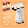 imageNostalgia 16 Cup Hot Air Popcorn Maker  Makes Hot Healthy Popcorn No Oil Needed  Measuring Cap for Kernels Included  Stainless Steel AquaWhite