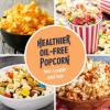 imageNostalgia 16 Cup Hot Air Popcorn Maker  Makes Hot Healthy Popcorn No Oil Needed  Measuring Cap for Kernels Included  Stainless Steel AquaWhite