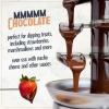 imageNostalgia 4 Tier Electric Chocolate Fondue Fountain Machine for Parties  Melts Cheese Queso Candy and Liqueur  Dip Strawberries Apple Wedges Vegetables and More  32Ounce  AquaStainless Fondue Fountain
