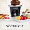 imageNostalgia 4 Tier Electric Chocolate Fondue Fountain Machine for Parties  Melts Cheese Queso Candy and Liqueur  Dip Strawberries Apple Wedges Vegetables and More  32Ounce  AquaBlack Chocolate Fountain