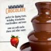 imageNostalgia 4 Tier Electric Chocolate Fondue Fountain Machine for Parties  Melts Cheese Queso Candy and Liqueur  Dip Strawberries Apple Wedges Vegetables and More  32Ounce  AquaBlack Chocolate Fountain