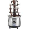 imageNostalgia 4 Tier Electric Chocolate Fondue Fountain Machine for Parties  Melts Cheese Queso Candy and Liqueur  Dip Strawberries Apple Wedges Vegetables and More  32Ounce  AquaStainless Fondue Fountain