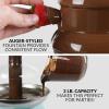 imageNostalgia 4 Tier Electric Chocolate Fondue Fountain Machine for Parties  Melts Cheese Queso Candy and Liqueur  Dip Strawberries Apple Wedges Vegetables and More  32Ounce  AquaAqua Chocolate Fountain