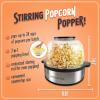 imageNostalgia 6Quart Stirring Popcorn Popper  QuickHeat Technology  Makes 24 Cups of Popcorn  Includes Kernel Measuring Cup  Perfect for Birthday Parties Movie Nights and More  Stainless SteelStainless Steel