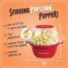 imageNostalgia 6Quart Stirring Popcorn Popper  QuickHeat Technology  Makes 24 Cups of Popcorn  Includes Kernel Measuring Cup  Perfect for Birthday Parties Movie Nights and More  Stainless SteelRed