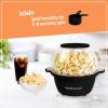 imageNostalgia 6Quart Stirring Popcorn Popper  QuickHeat Technology  Makes 24 Cups of Popcorn  Includes Kernel Measuring Cup  Perfect for Birthday Parties Movie Nights and More  Stainless SteelBlack