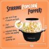imageNostalgia 6Quart Stirring Popcorn Popper  QuickHeat Technology  Makes 24 Cups of Popcorn  Includes Kernel Measuring Cup  Perfect for Birthday Parties Movie Nights and More  Stainless SteelBlack